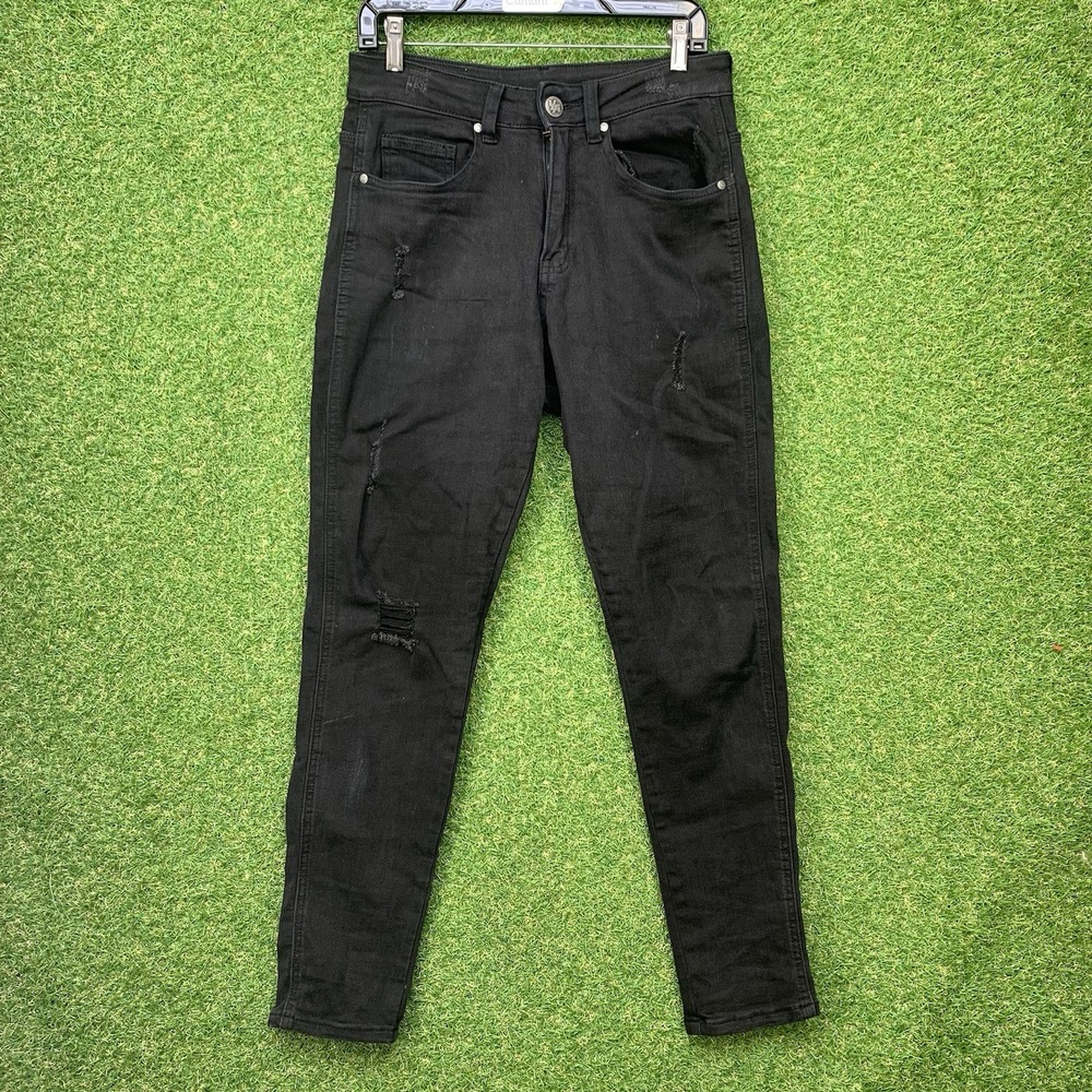 YoungLA Jeans 607 Mens 30x30 Black Wash Tailored Slim Fit Casual Skinny 2000s